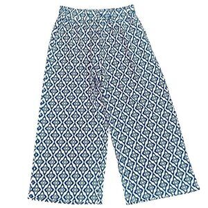 New! NWT Fashion Pull-on Print Wide Leg Pants XL